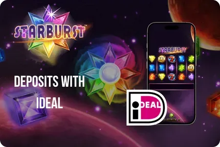 Starburst iDEAL payment process illustration for online casino players