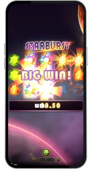 Starburst Big Win Celebration