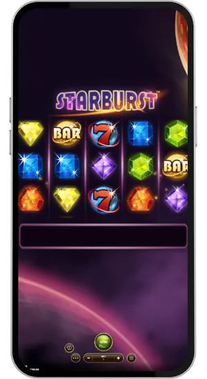 Starburst Reels with Winning Symbols